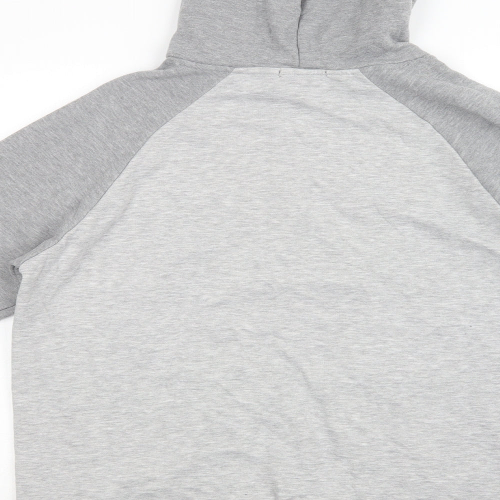 Primark Mens Grey  Cotton Pullover Hoodie Size M