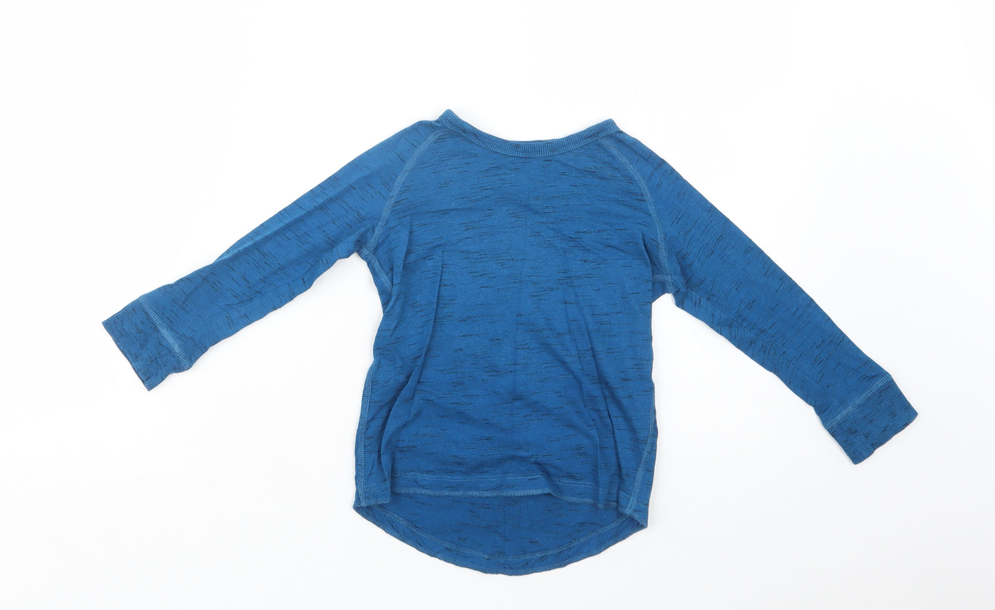 NEXT Girls Green  Cotton Basic Blouse Size 2-3 Years Crew Neck