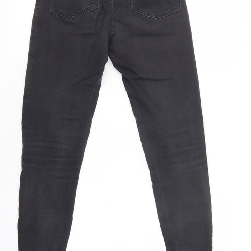 Primark Womens Black  Cotton Skinny Jeans Size 8 L30 in Regular Button