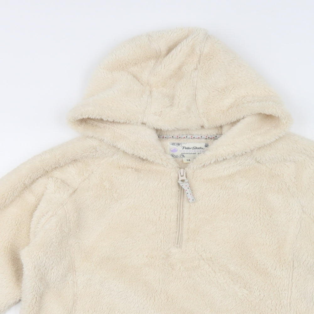 Peter Storm Womens Beige  Polyester Henley Hoodie Size 14  Zip