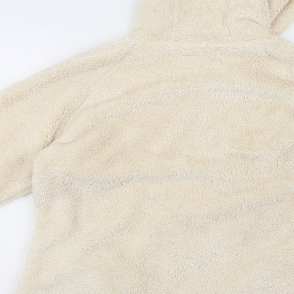 Peter Storm Womens Beige  Polyester Henley Hoodie Size 14  Zip