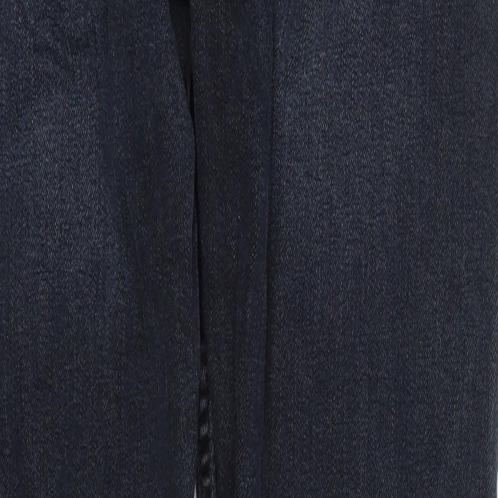 Burton Mens Grey  Cotton Straight Jeans Size 30 L30 in Regular Button