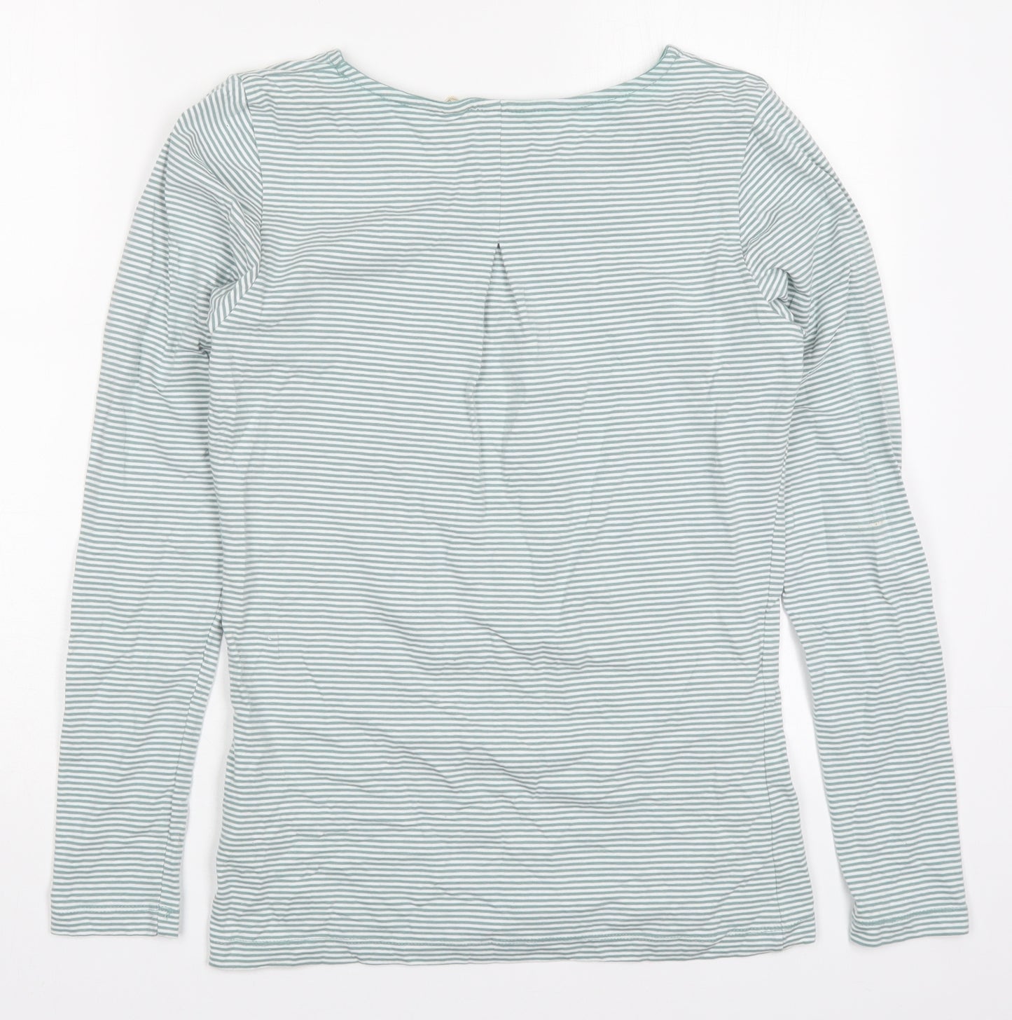 Trespass Womens Green Striped Cotton Basic T-Shirt Size 14 Round Neck