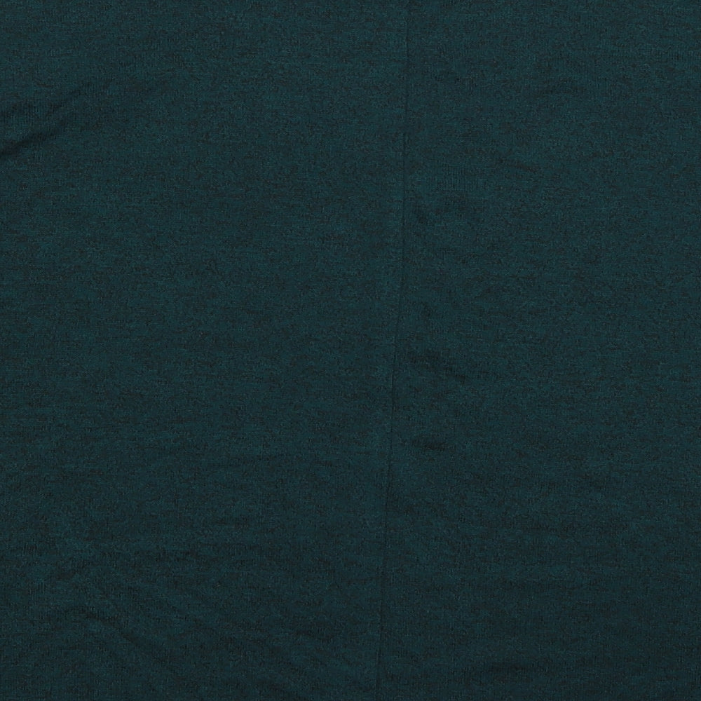 Papaya Womens Green  Viscose Basic T-Shirt Size 12 Round Neck