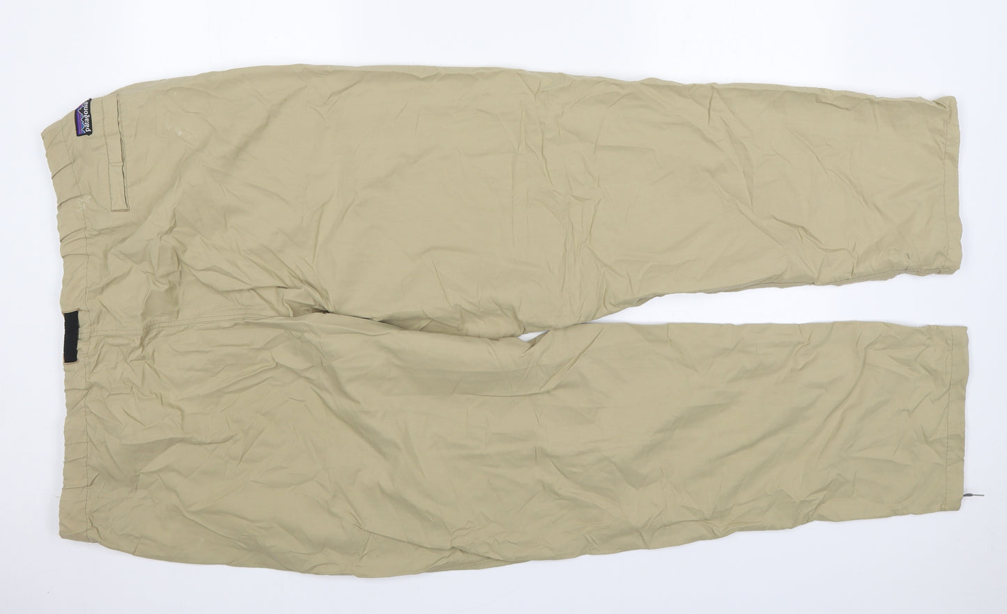 Patagonia Mens Beige  Cotton Trousers  Size 38 L29 in Regular Buckle