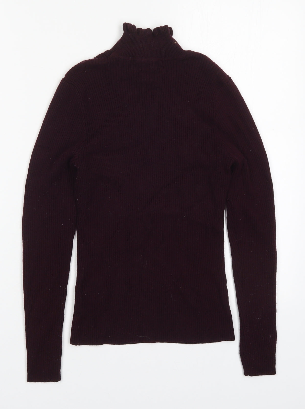 New Look Womens Purple High Neck  Viscose Pullover Jumper Size 10