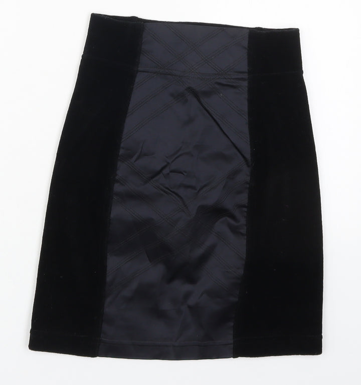 In Wear Womens Black  Cotton Mini Skort Size S