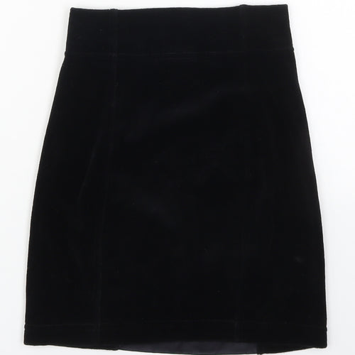 In Wear Womens Black  Cotton Mini Skort Size S