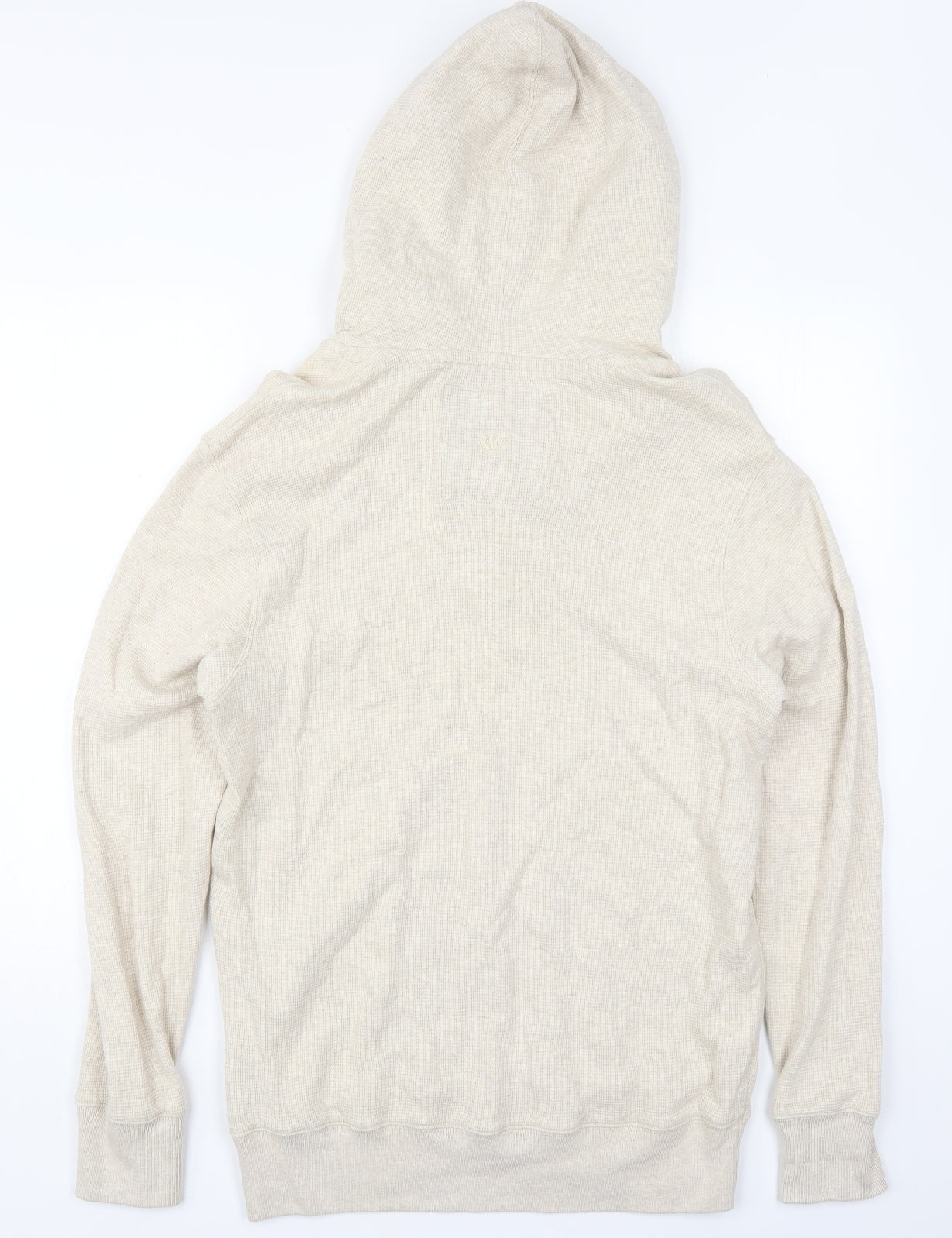 Fat Face Mens Beige  Cotton Pullover Hoodie Size L