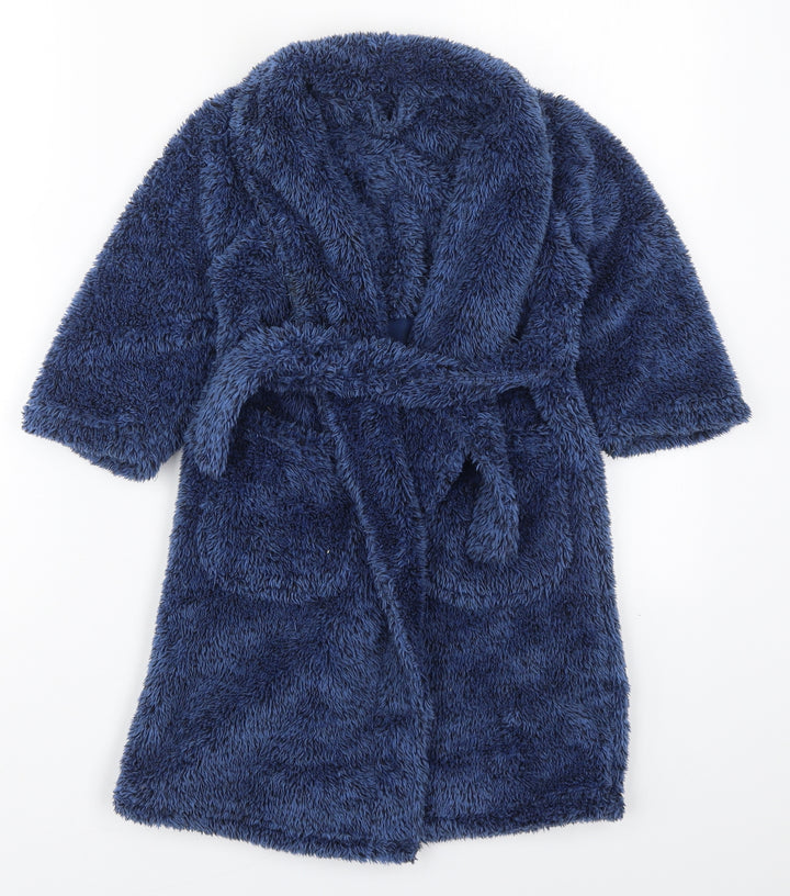 F&F Boys Blue Solid Polyester   Size 3-4 Years  Tie