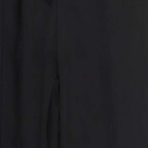 Boohoo Womens Black  Polyester Trousers  Size 6 L28 in Regular Hook & Eye