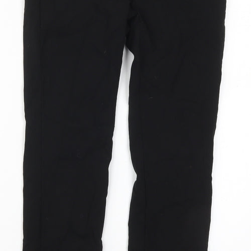 Mango Womens Black  Viscose Trousers  Size 6 L27 in Regular Hook & Eye