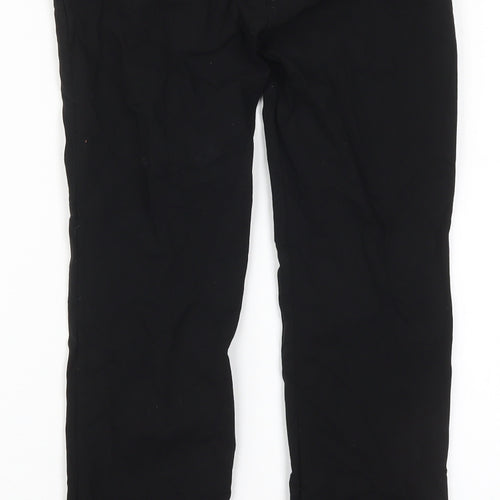 Mango Womens Black  Viscose Trousers  Size 6 L27 in Regular Hook & Eye
