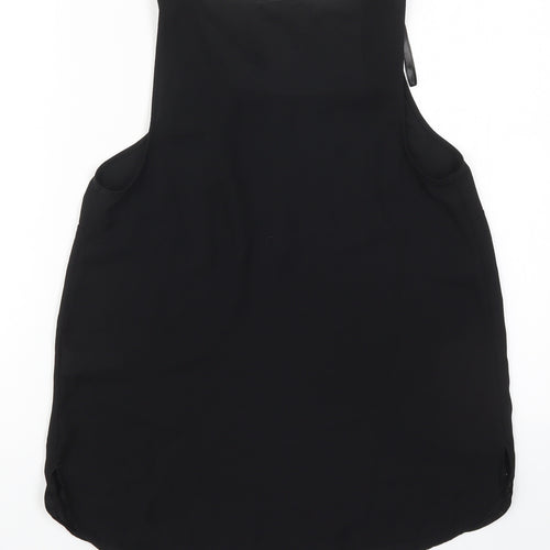 Primark Womens Black  Polyester Basic Tank Size 6 Round Neck