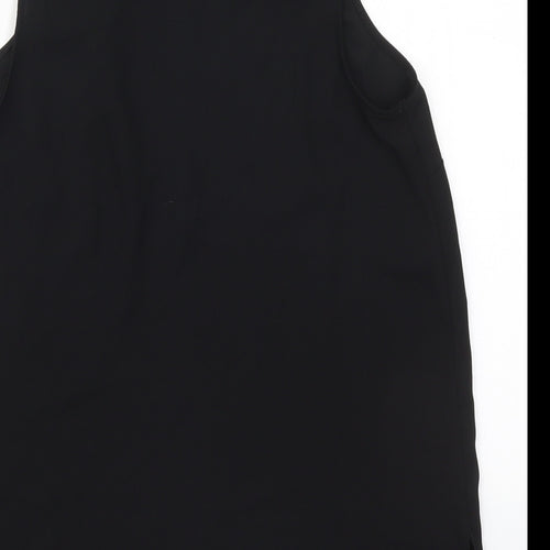 Primark Womens Black  Polyester Basic Tank Size 6 Round Neck