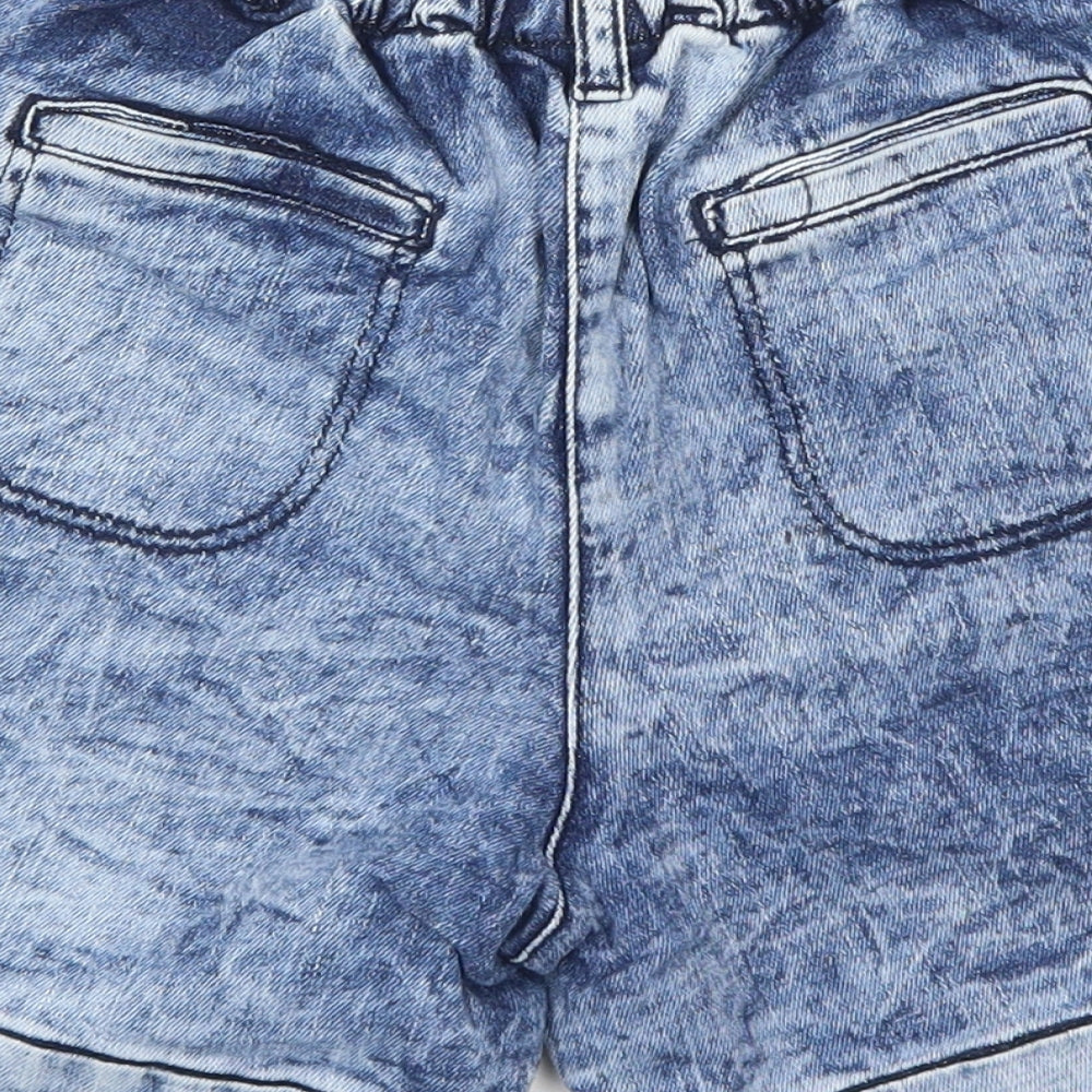 NEXT Girls Blue  Cotton Mom Shorts Size 10 Years  Regular