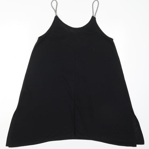 George Womens Black  Polyester Tank Dress  Size M  Scoop Neck Pullover