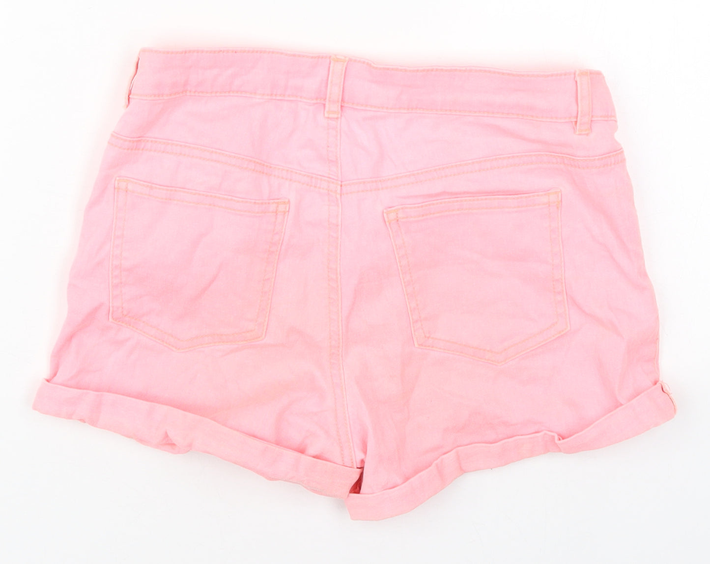 H&M Girls Pink  Cotton Mom Shorts Size 14 Years  Regular