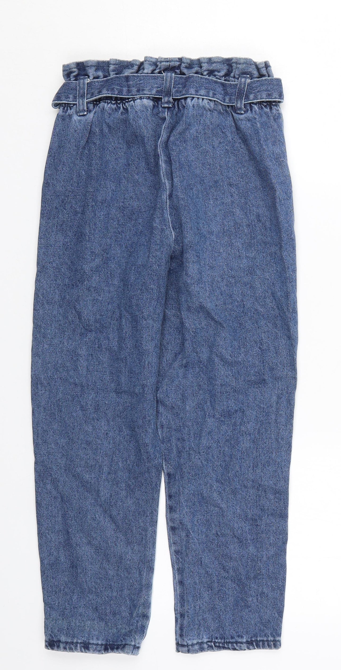 NEXT Girls Blue  Cotton Tapered Jeans Size 9 Years  Regular