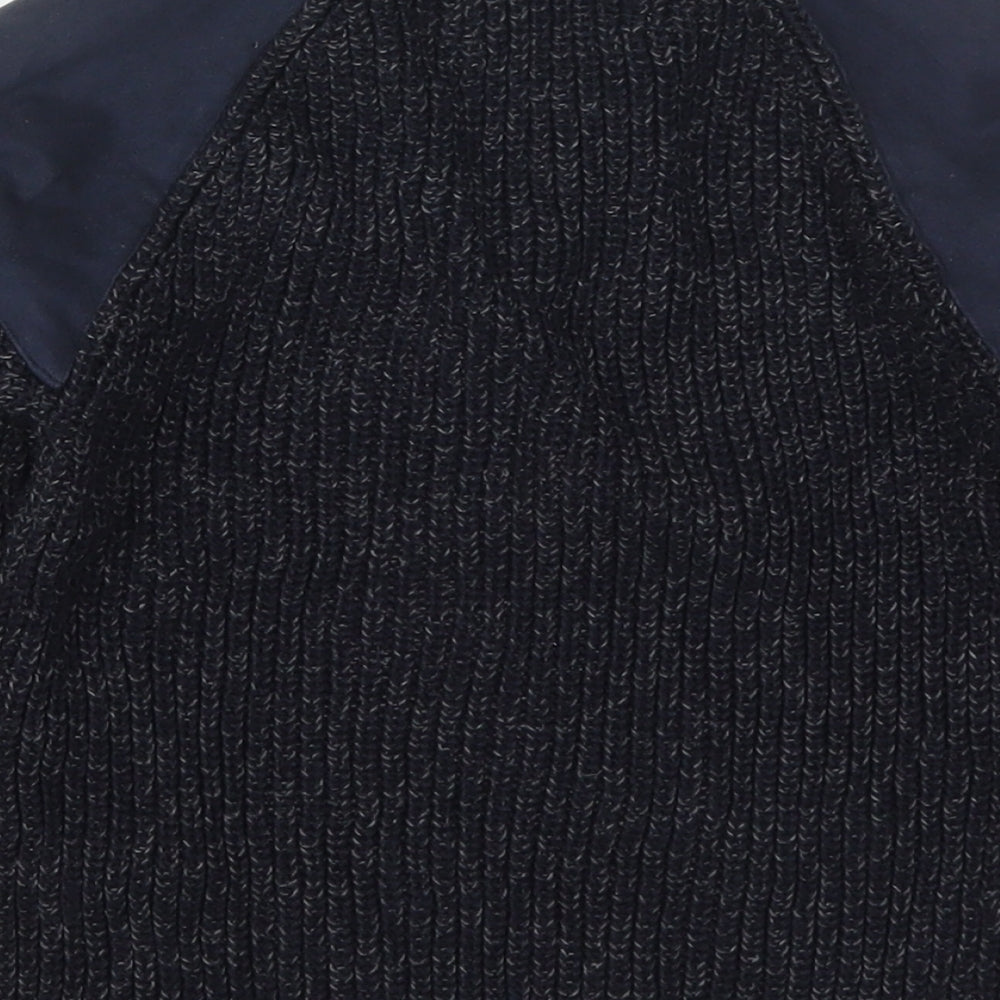 Zara Boys Blue Round Neck  Acrylic Pullover Jumper Size 5 Years  Pullover