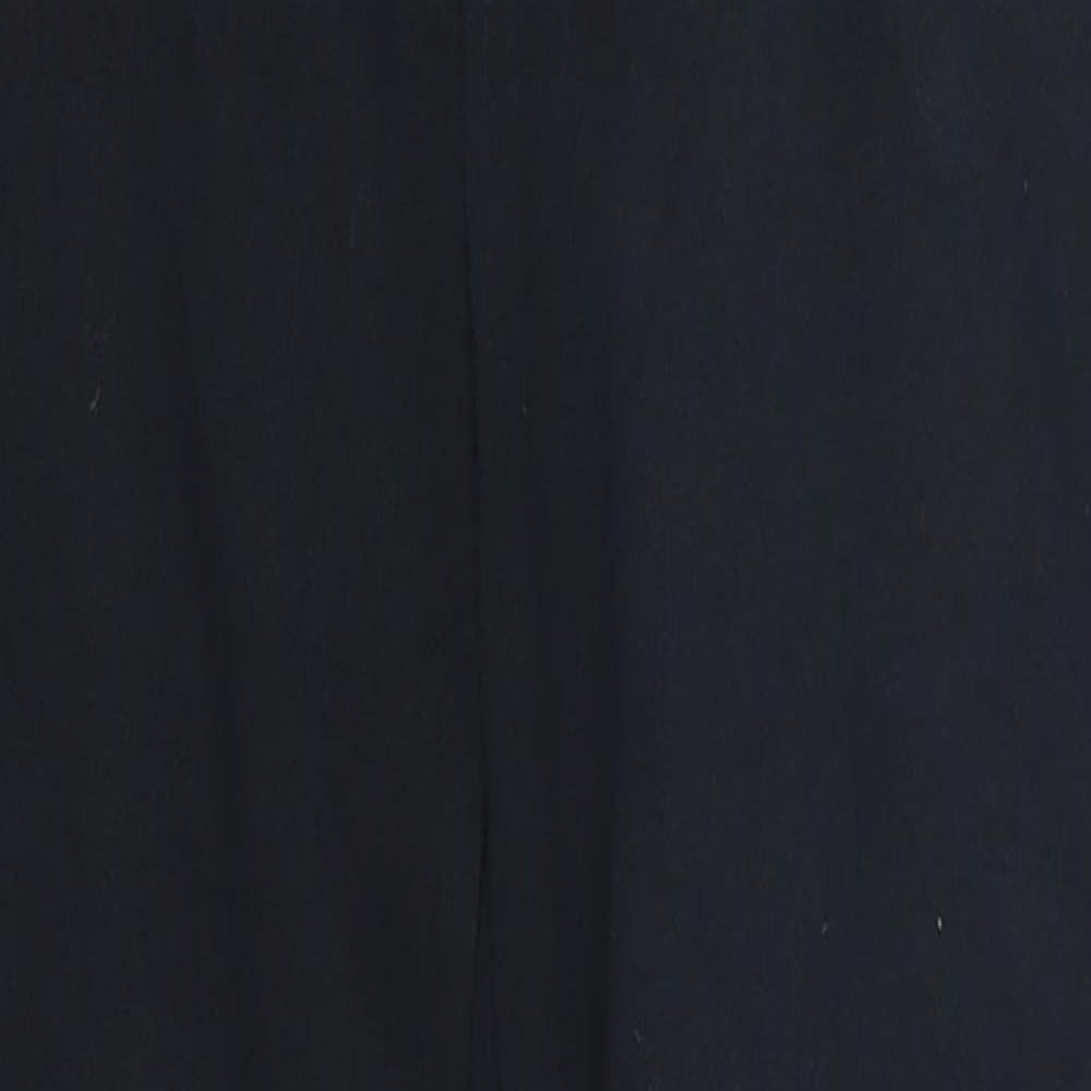 PUMA Womens Black  Cotton Sweatpants Trousers Size 6 L31 in Regular Drawstring