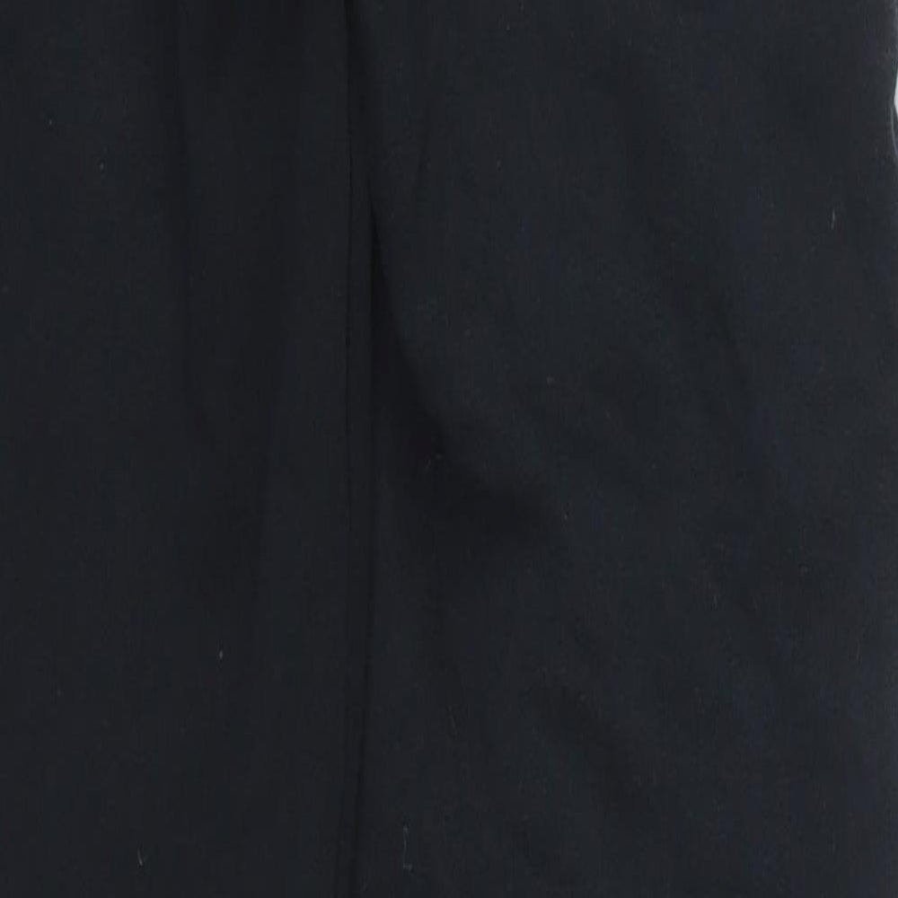 PUMA Womens Black  Cotton Sweatpants Trousers Size 6 L31 in Regular Drawstring