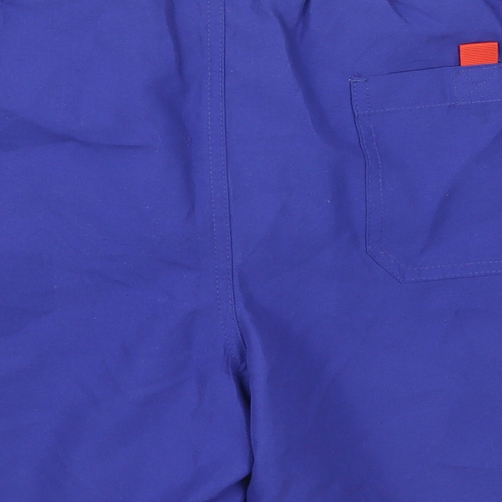 Easy Mens Blue  Polyester Bermuda Shorts Size M L6 in Regular Drawstring - Swim Shorts