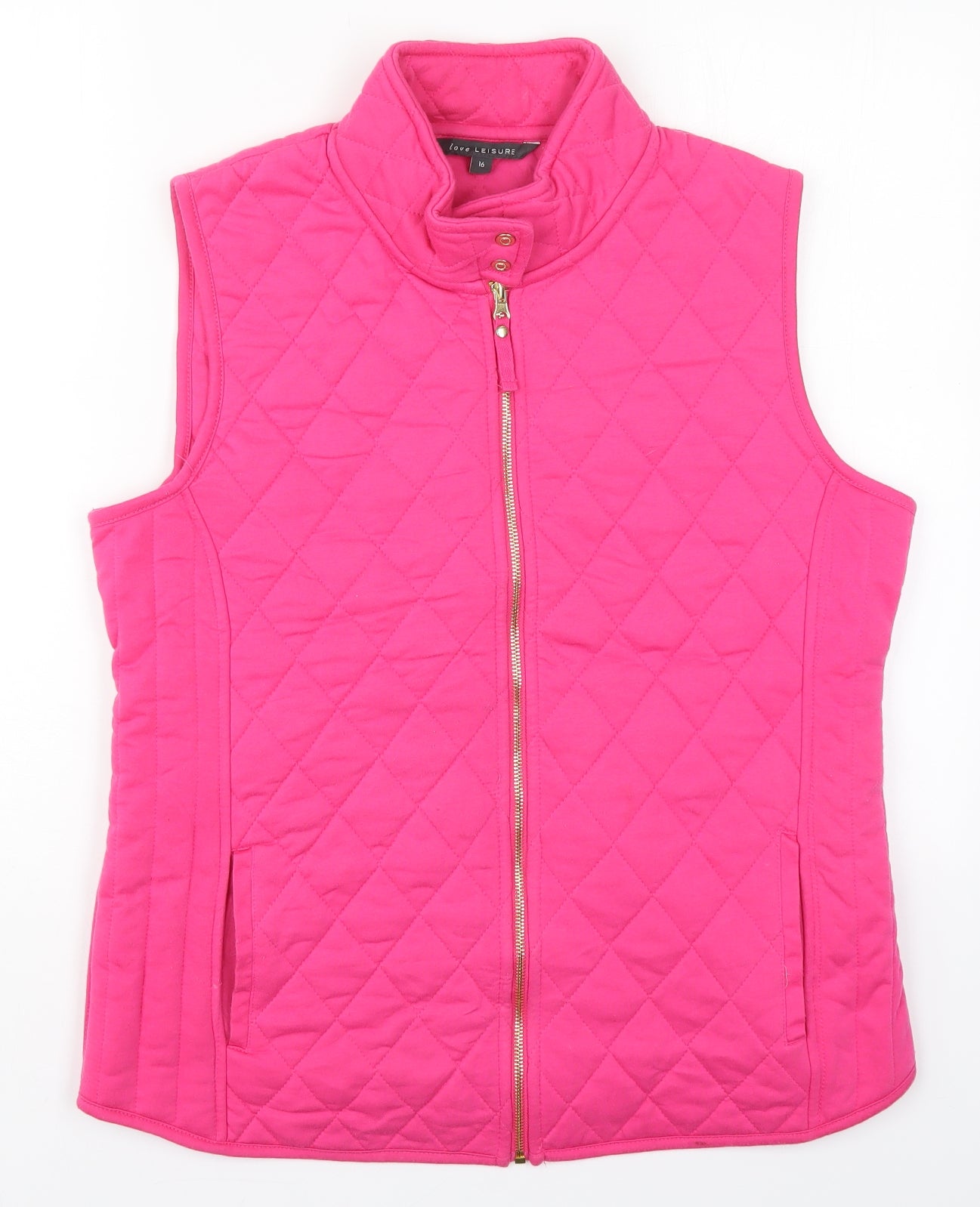 Preworn Womens Pink   Gilet Jacket Size 16  Zip