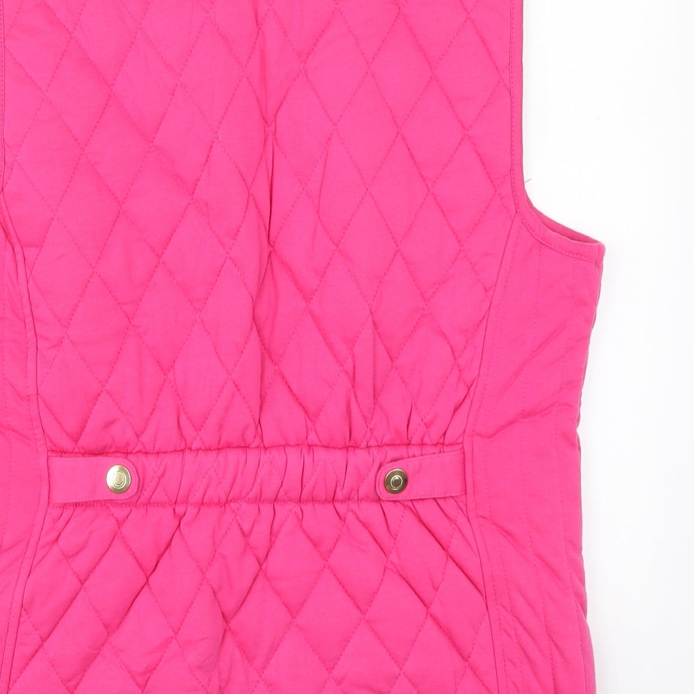 Preworn Womens Pink   Gilet Jacket Size 16  Zip