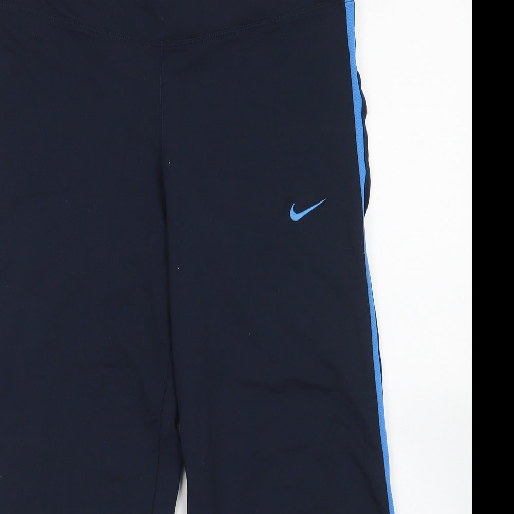 Nike Womens Blue  Nylon Athletic Shorts Size S L19 in Regular