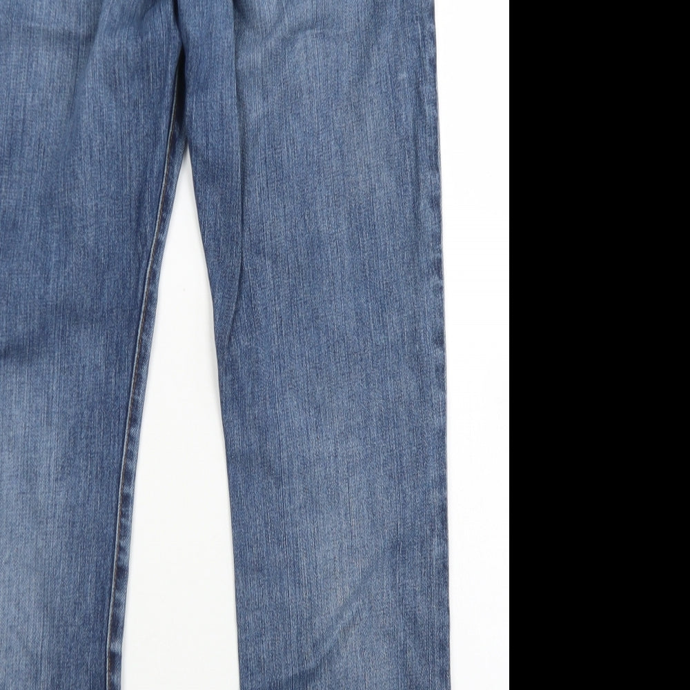 Gap Mens Blue  Cotton Straight Jeans Size 34 in L30 in Regular Button