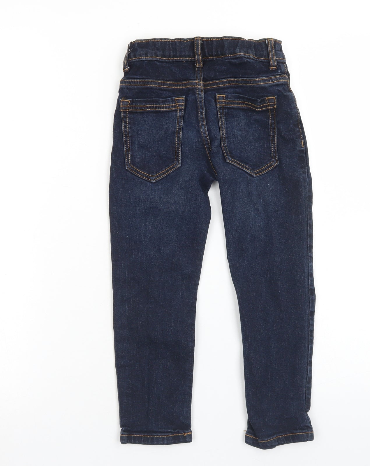 TU Boys Blue  Cotton Straight Jeans Size 5 Years  Regular Button