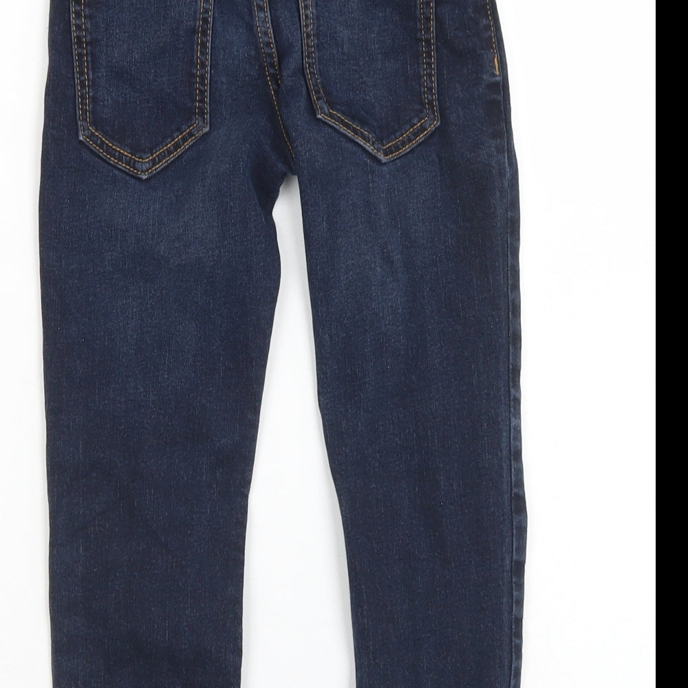 TU Boys Blue  Cotton Straight Jeans Size 5 Years  Regular Button