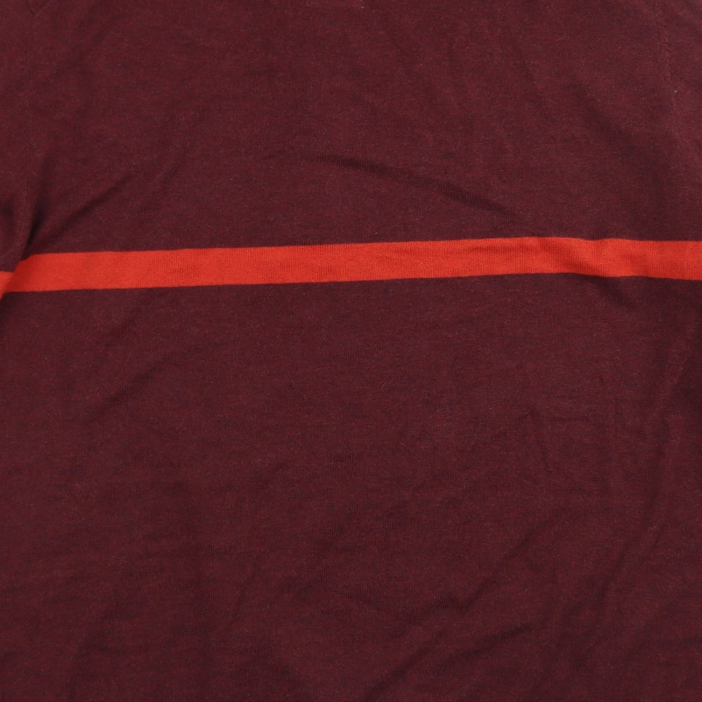 Fatface Mens Red Crew Neck  Cotton Pullover Jumper Size 2XL