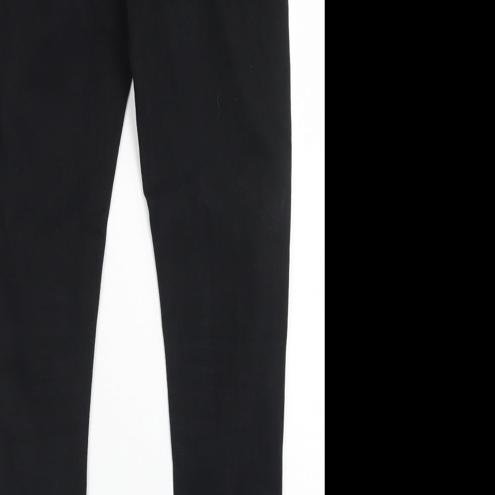 Hera Mens Black  Cotton Skinny Jeans Size 30 in L28 in Regular Button