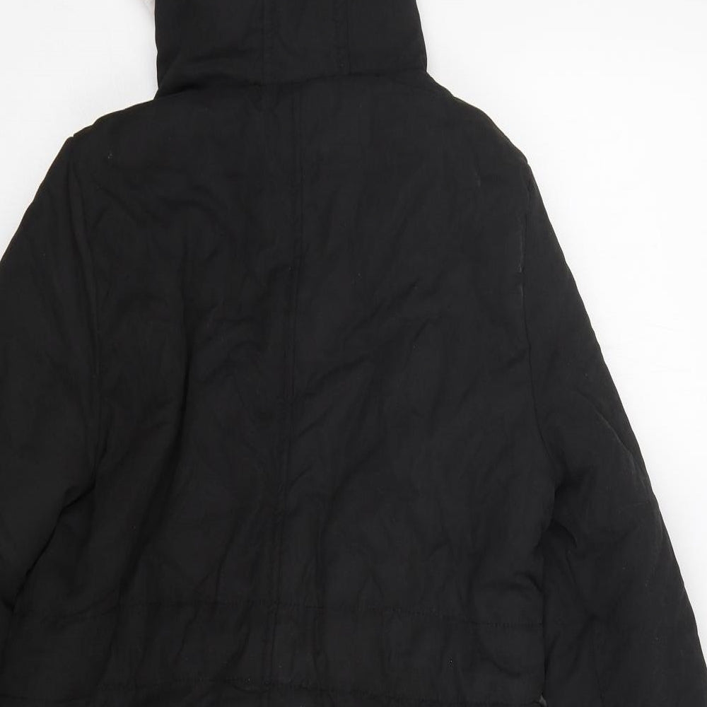 Baluoke Womens Black   Parka Coat Size M