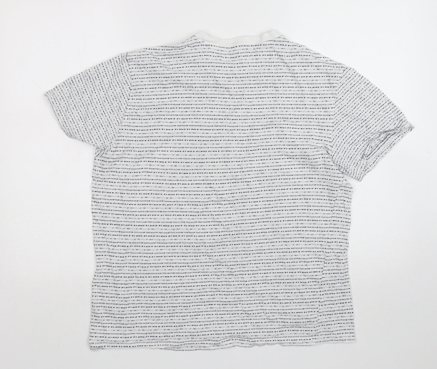 Primark Mens Multicoloured Striped Cotton  T-Shirt Size M Round Neck