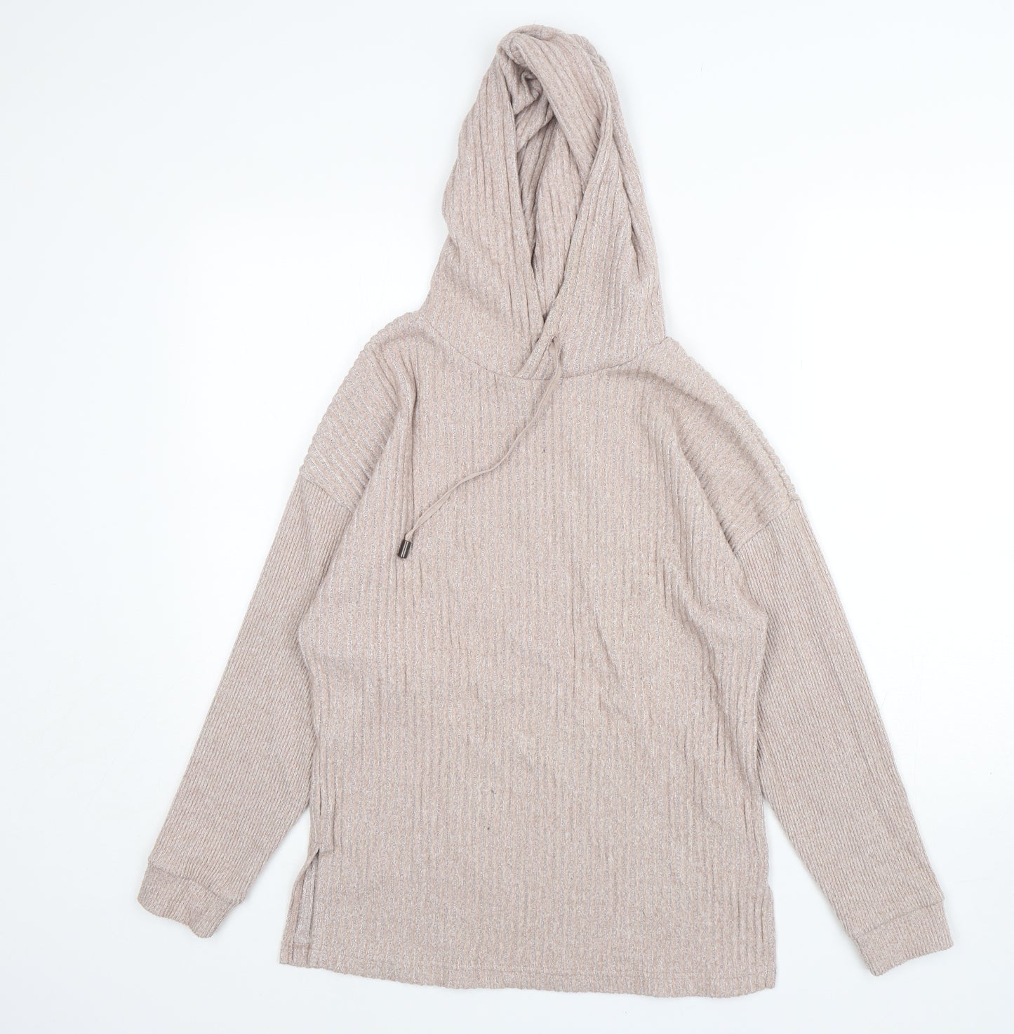 F&F Womens Beige  Polyester Pullover Hoodie Size XS