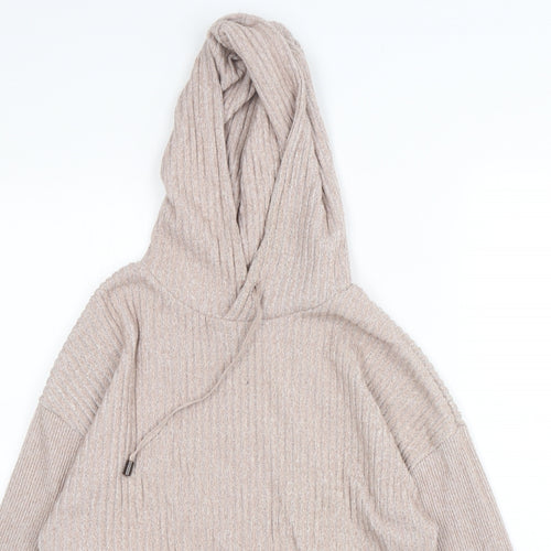 F&F Womens Beige  Polyester Pullover Hoodie Size XS