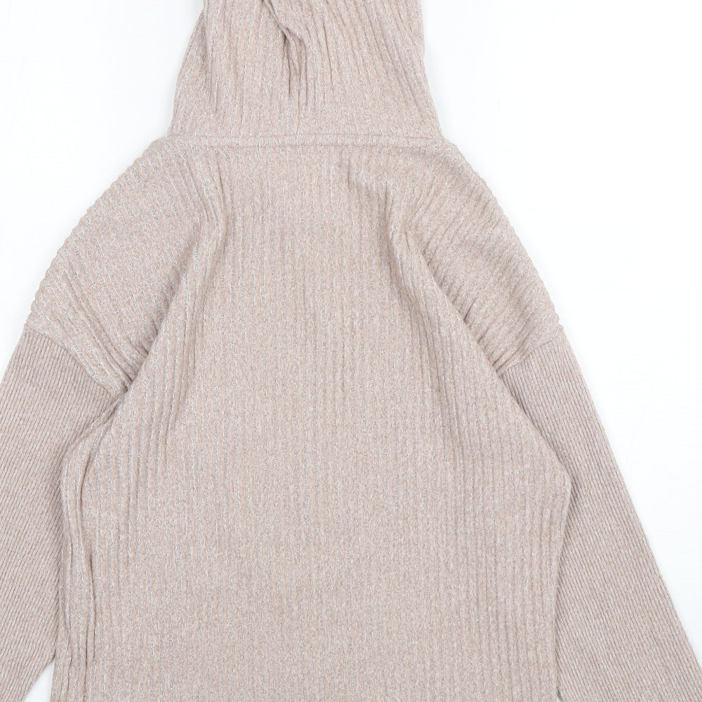 F&F Womens Beige  Polyester Pullover Hoodie Size XS