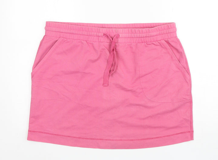 TU Womens Pink Cotton Mini Skirt Size L