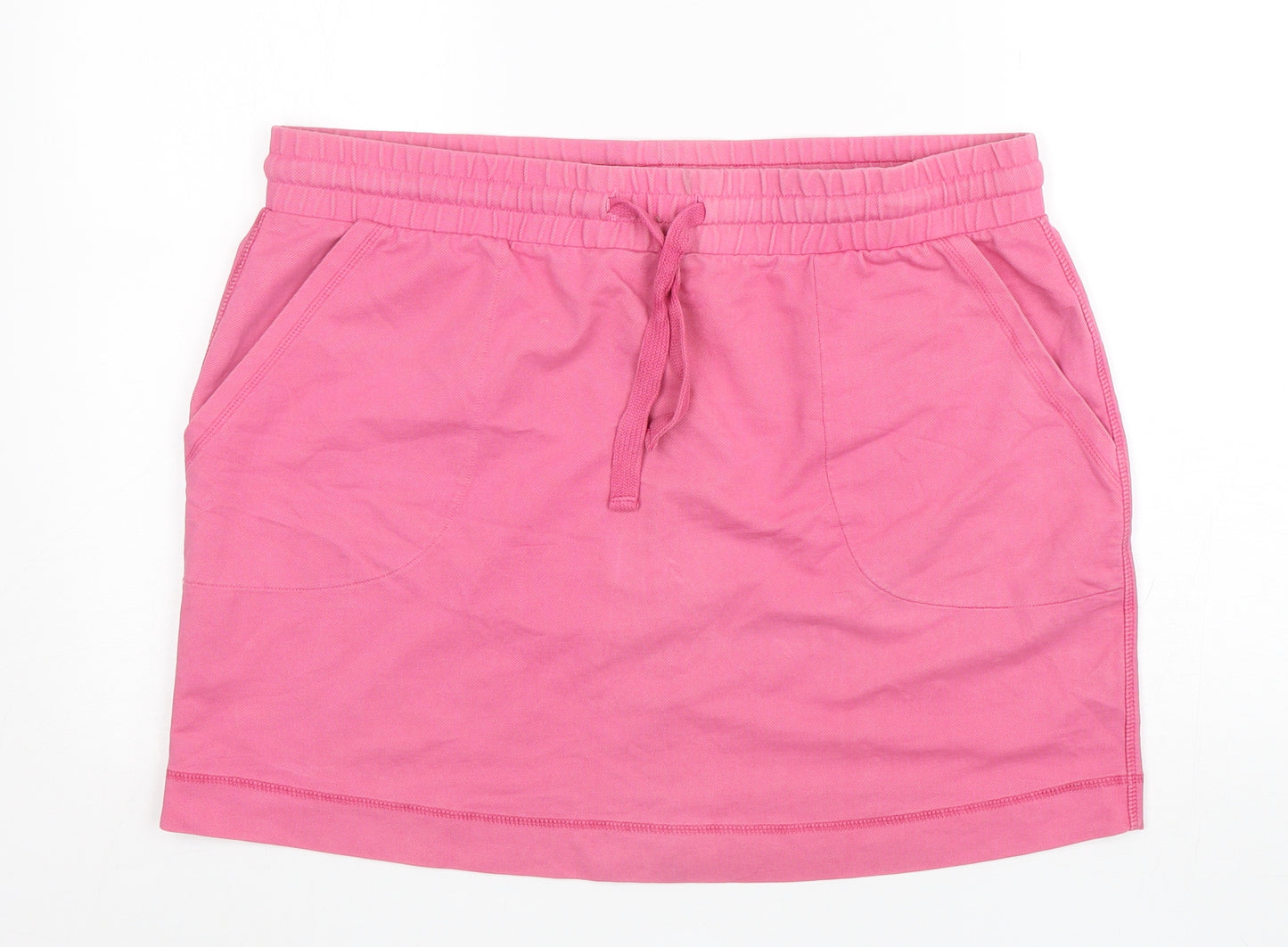 TU Womens Pink  Cotton Mini Skirt Size L