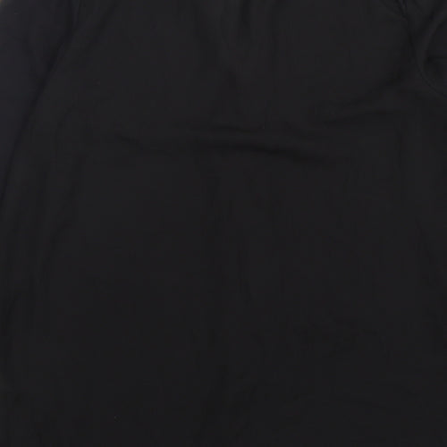Primark Womens Black  Polyester Basic Button-Up Size 12 V-Neck