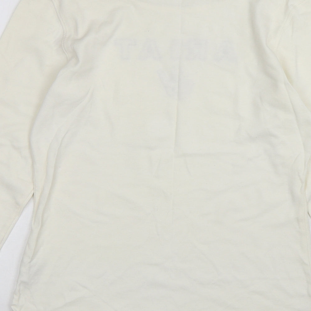 Ariat Womens Ivory  Cotton Basic T-Shirt Size M Round Neck