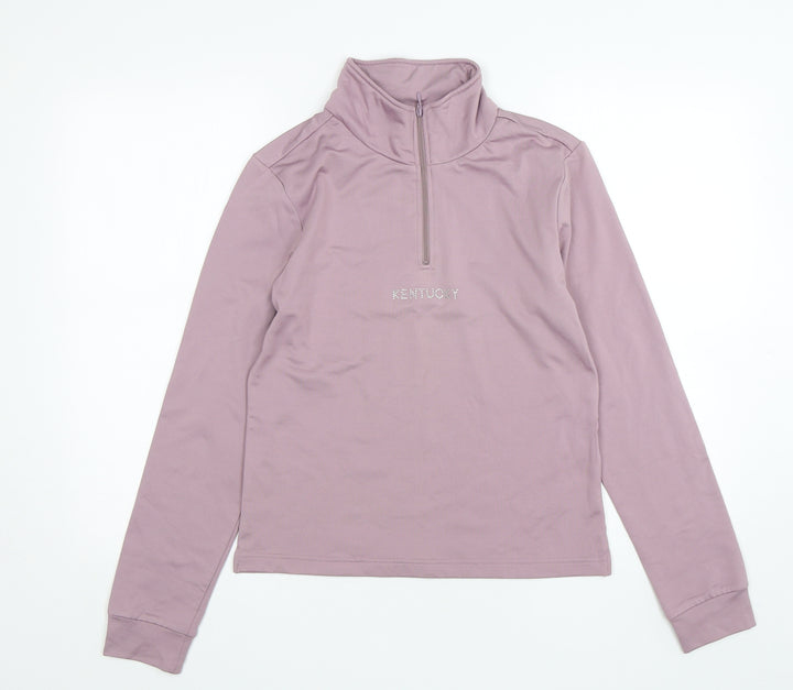 Preworn Womens Purple  Polyester Pullover Sweatshirt Size M