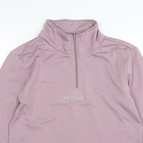 Preworn Womens Purple  Polyester Pullover Sweatshirt Size M