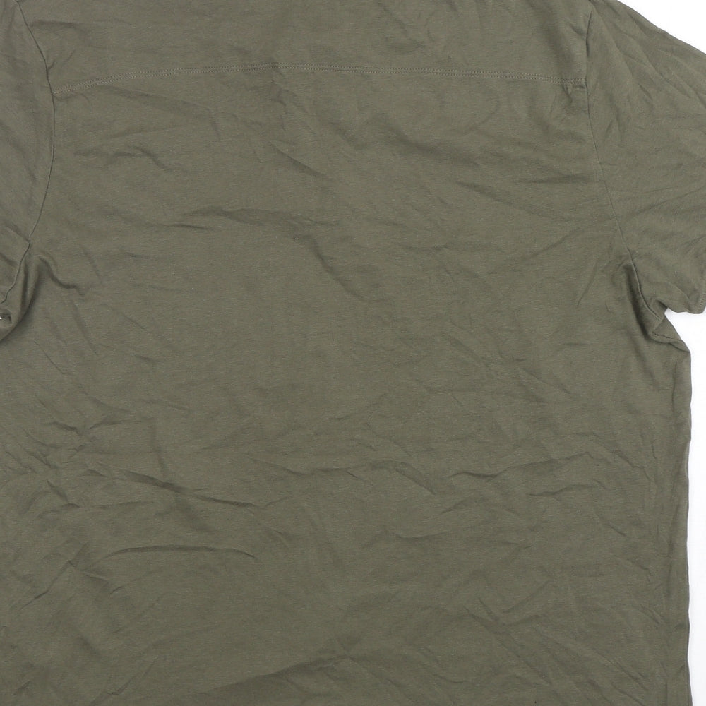 French Connections Mens Green  Cotton  Polo Size 2XL Collared