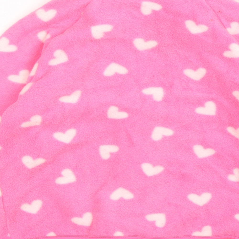 Primark Girls Pink Polka Dot Polyester Full Zip Sweatshirt Size 3-4 Years