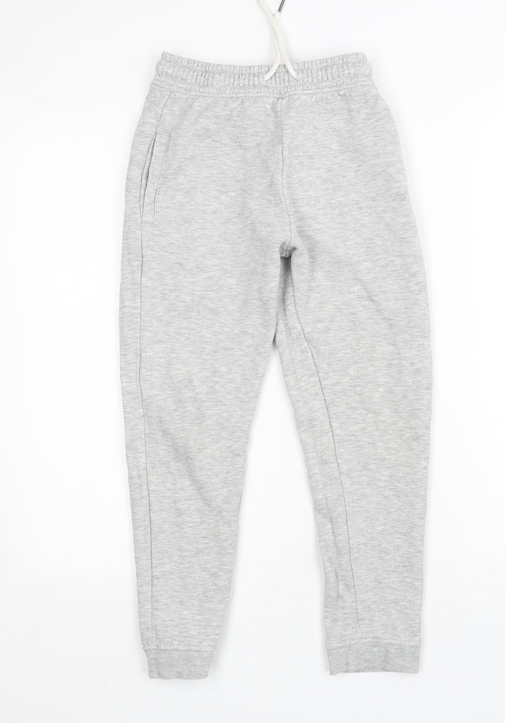 NEXT Boys Grey Cotton Sweatpants Trousers Size 9 Months Slim