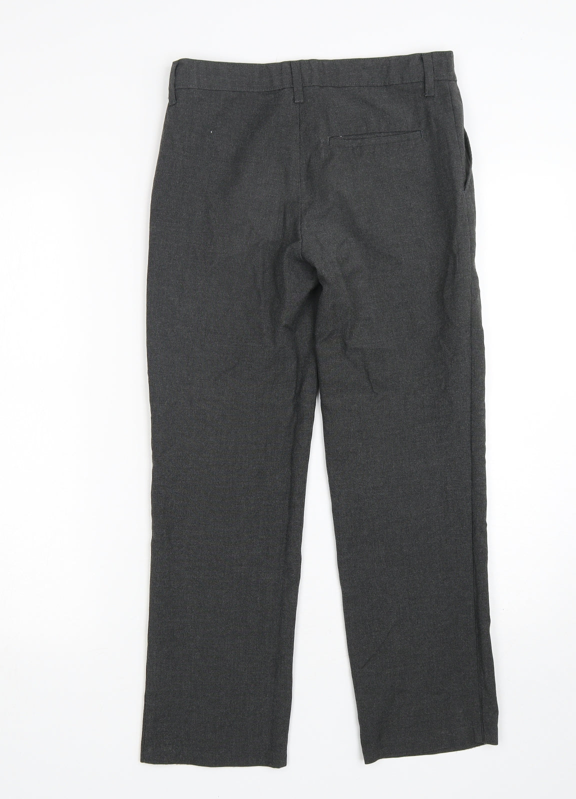 M&S Boys Grey  Polyester Dress Pants Trousers Size 10-11 Years  Regular